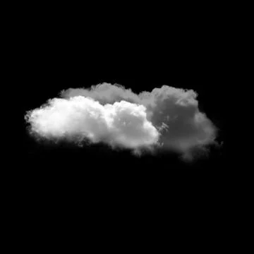 White clouds over black background イラスト素材