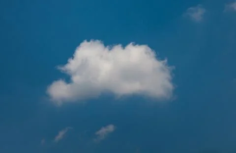White clouds over blue Stock Photos