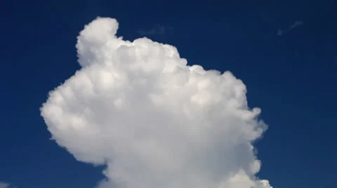 White clouds over blue sky Stock Footage 38939547