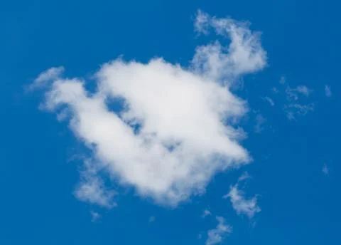 White clouds over blue sky Stock Photos