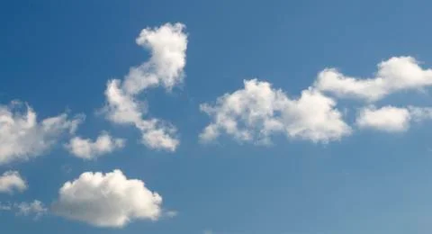 White clouds panorama Stock Photos