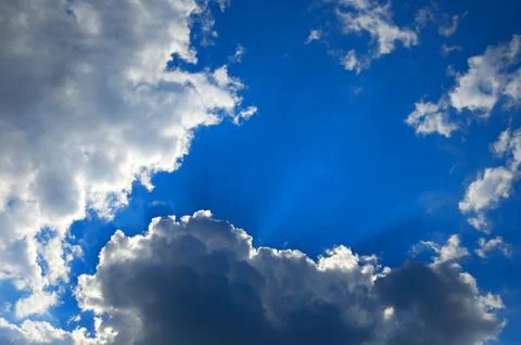 White clouds Stock Photos