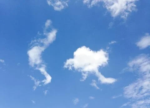 White clouds Stock Photos