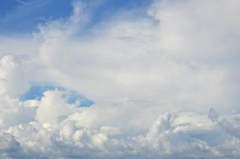 White clouds 写真素材