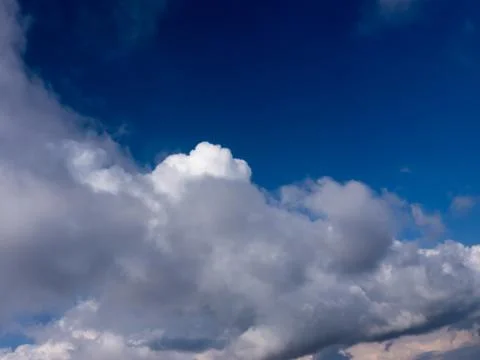 The white clouds. Stock Photos
