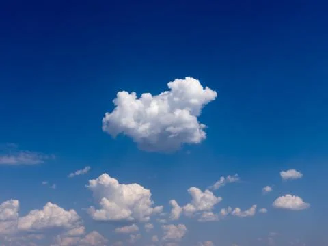 The white clouds. Fotos de archivo