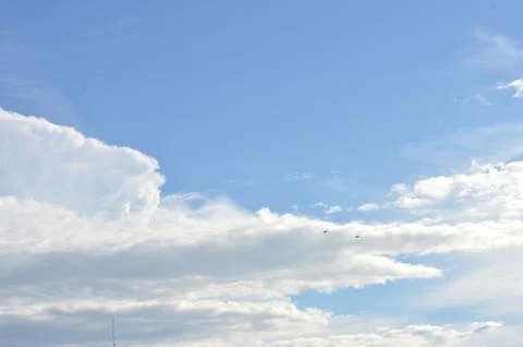White clouds Fotos Stock