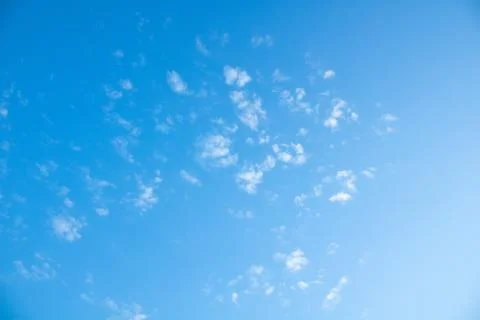 White Clouds Scattered Stock Photos