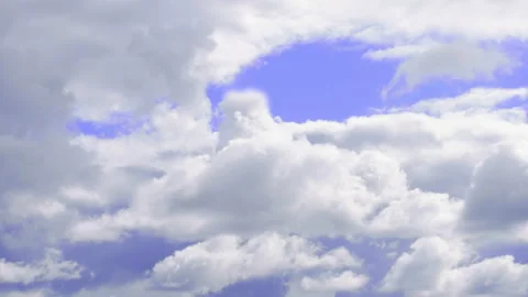 White clouds in the sky. Air plane window view time lapse clouds Stock Footage 215875936