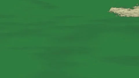 White clouds in the sky and is full of isolated on green screen background 库存影片 336858675
