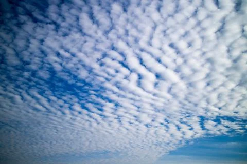 White clouds in the sky a bright background. Foto stock