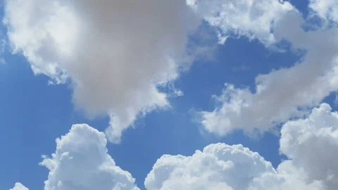 White clouds in the sky Stock-Footage 92348661