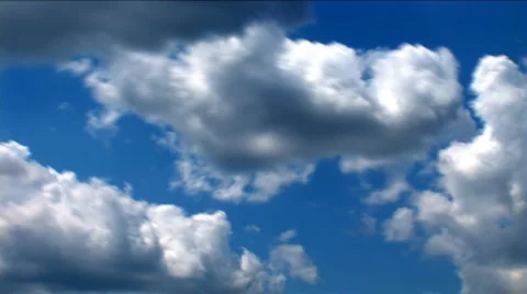 White clouds sky lapse Stock Footage 5090896