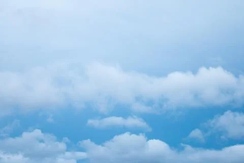 White clouds in the sky Foto stock