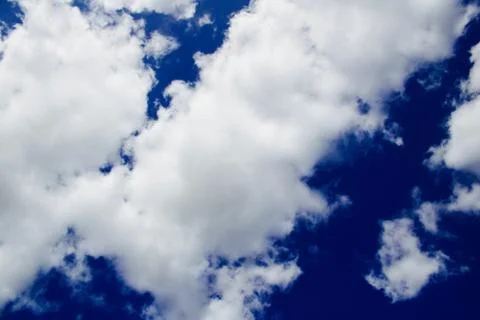 White clouds on the sky Stock Photos