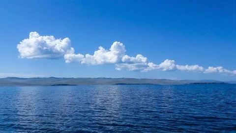 White clouds in the sky. Stock Photos