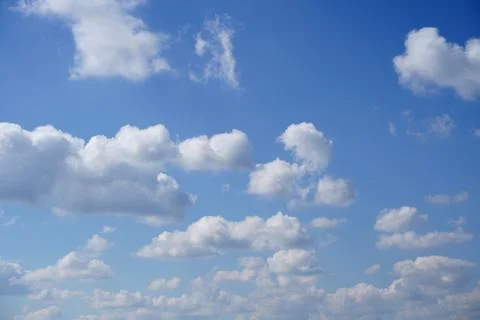 White clouds in the sky Stock Photos