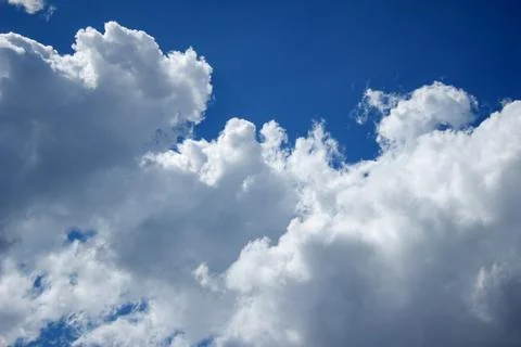 White clouds in the sky Stock Photos
