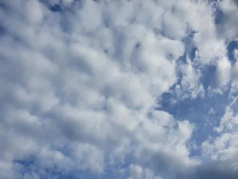 White clouds in the sky Stock Photos