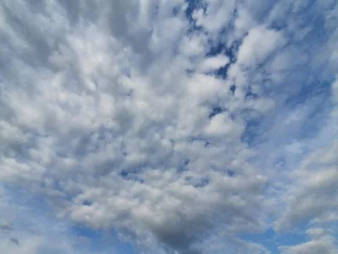 White clouds in the sky Stock Photos