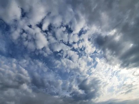 White clouds in the sky Stock Photos