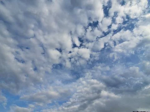 White clouds in the sky Stock Photos