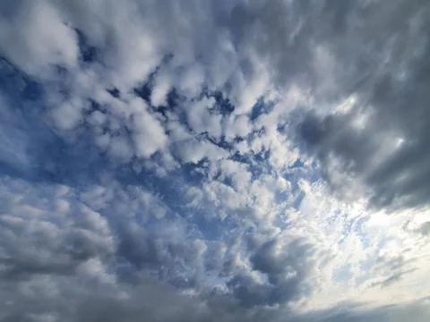 White clouds in the sky Stock Photos