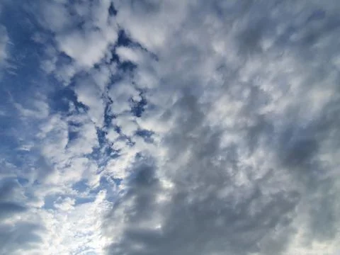 White clouds in the sky Stock Photos