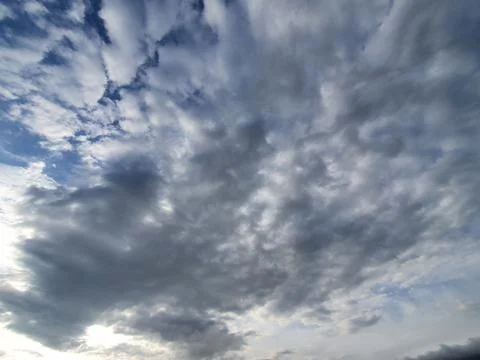 White clouds in the sky Stock Photos