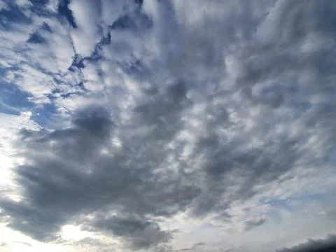 White clouds in the sky Stock Photos