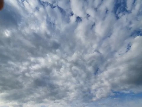 White clouds in the sky Stock Photos