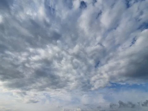 White clouds in the sky Stock Photos
