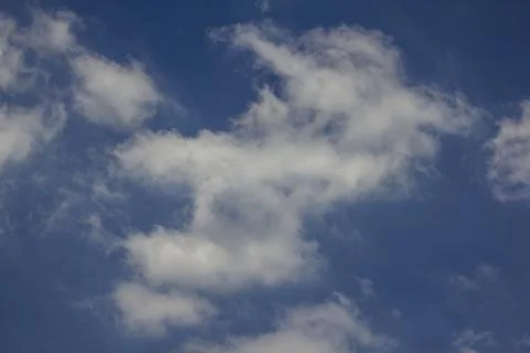 White clouds in the sky Stock Photos