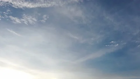 White clouds sky time lapse slow moving. Stock Footage 132592171