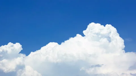 White clouds in sky timelapse 4k (4096x2304) Stock Footage 56290046