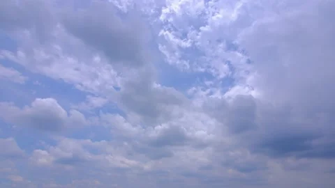 White clouds in the  Sky . Timelapse Stock Footage 206389208