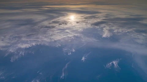 The white clouds stream in the blue sky. time lapse Video stock 133199893