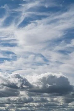 White clouds on a summer blue sky. Photos