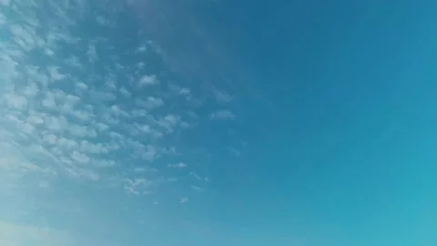 White clouds In sunny sky 4K timelapse Stock Footage 161102897