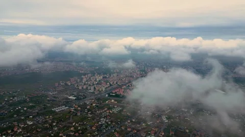 White Clouds Texture Filling the Frame Stock Footage 333377214