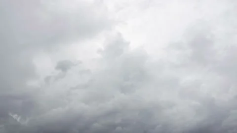 White clouds in a thunderstorm time lapse slow moving. Stock Footage 132797485
