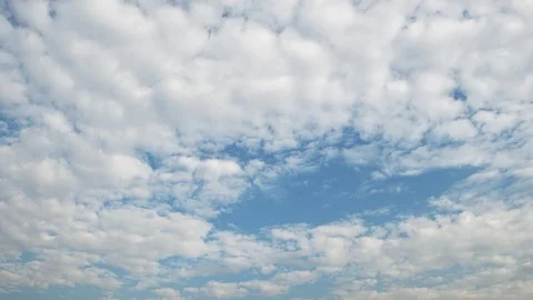 White Clouds Time Lapse Stock Footage 116419624