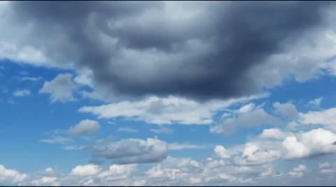 White clouds. time lapse HD Stock Footage 10593690