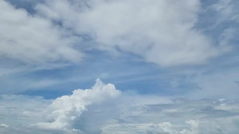 White Clouds time-lapse series Video stock 219525379