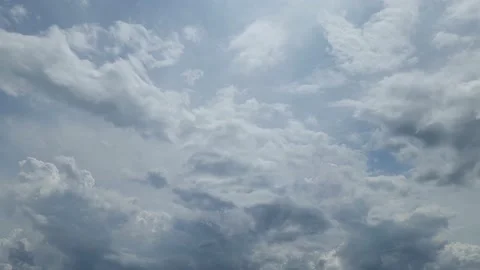 White Clouds time-lapse series Video stock 219525382