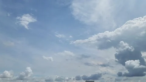 White Clouds time-lapse series Video stock 219525396