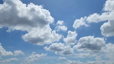 White Clouds time-lapse series Video stock 219525399