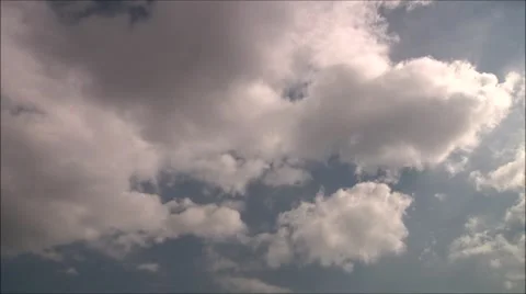 White clouds timelapse 32x Stock Footage 43218165