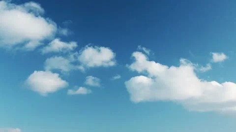 White clouds timelapse Stock Footage 10735405