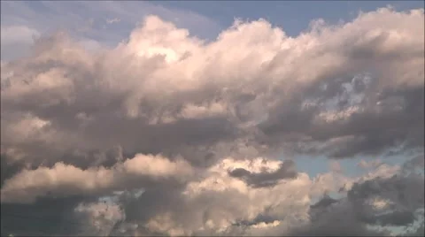 White clouds timelapse N2 16x Stock Footage 43066918